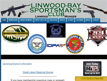 Tablet Screenshot of linwoodbaysportsmans.com